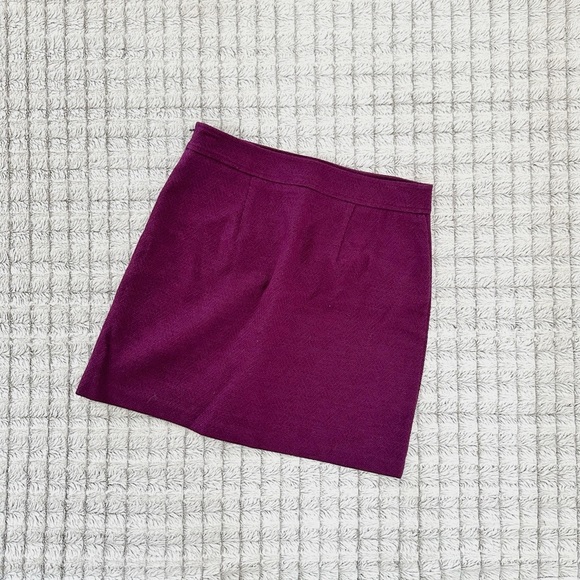 Loft Herringbone Tweed Shift Pocket Skirt - Picture 3 of 4